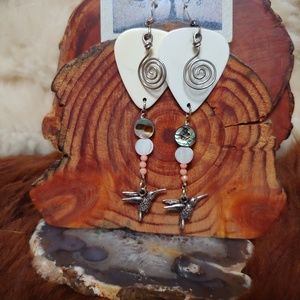Guitar pick Boho Hippie Festival Earrings